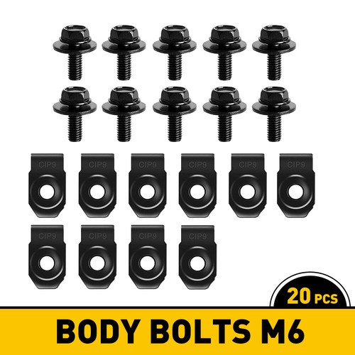 20pc car body bolts u - bolts, &