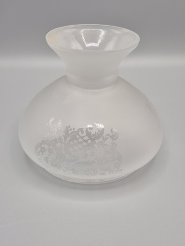Vintage frosted glass small - glass,