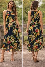 Floral Maxi Dress Womens Size
