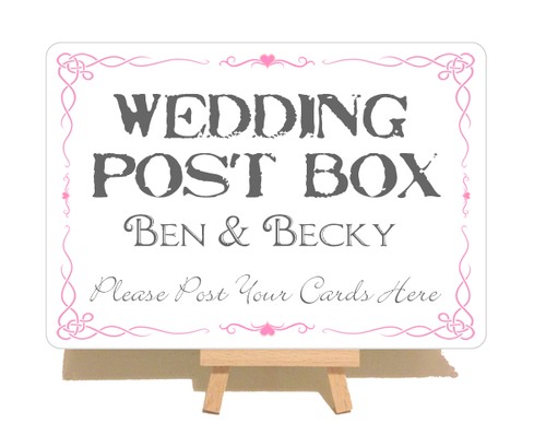 Personalised swirly post box - post,