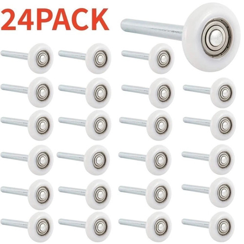 Quiet garage door rollers - door,
