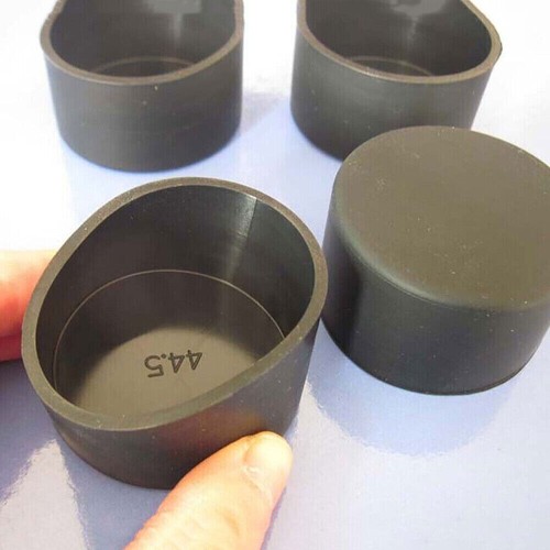 Black end cap silicone - black,