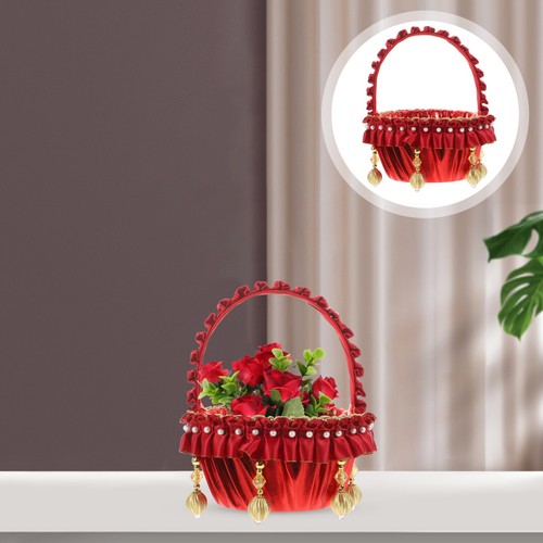 Reusable red flower girl - flower,