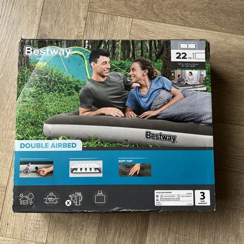 Bestway double flocked airbed - bestway,