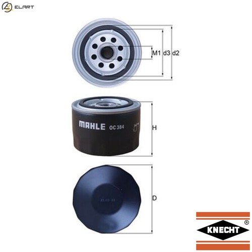 Oil filter 384 for - filter, oc