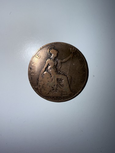 1912 one penny coin - 1912,