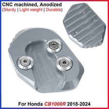 For Honda CB1000R 2018-2024 1x Gray Kickstand Foot Side Stand Enlarger Plate Pad