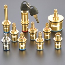 Universal Replacement Tap Valves Brass Ceramic Disc Cartridge Inner Faucet Valve