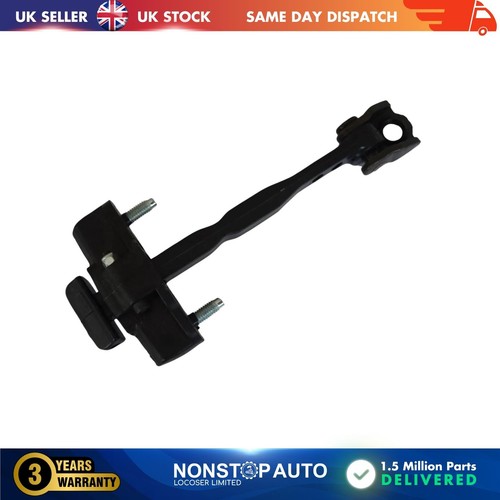 Front door hinge stop check - front,