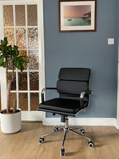 Black Designer Soft Pad Director Executive Chair Computer Office Swivel