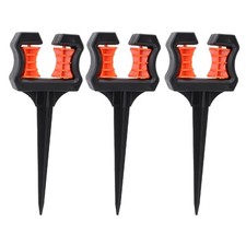 3x Garden Hose Guide Spike Water Pipe Positioning Holder Roller Outdoor Yard