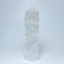 121g   Carving ! Natural Shiny White Selenite Tower Reiki Stone Healing  U444