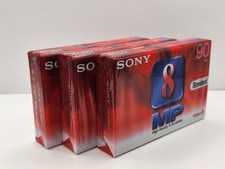 Sony 8MM Video 8 P5-90MP3 90 Mins Camcorder Video Tape New & Sealed x3