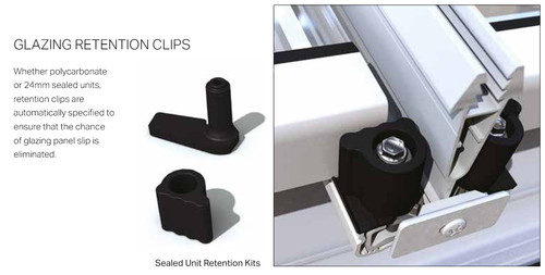 Ultraframe glazing panel - ultraframe, clip