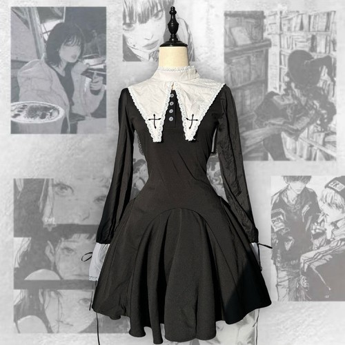 Gothic nun lolita - nun, dark