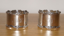 Vintage  Silver  Napkin Rings
