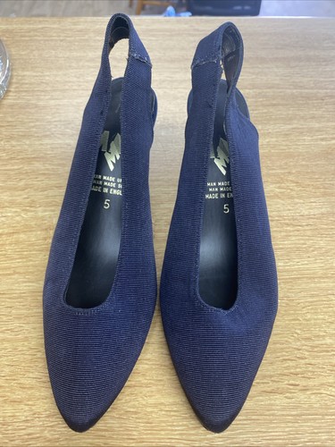 Vintage smart navy slingback - vintage,
