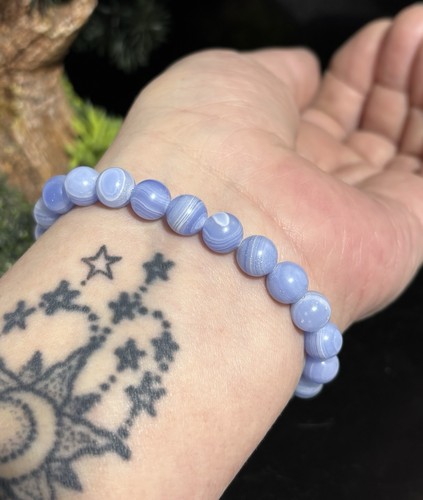 Blue lace agate - blue,