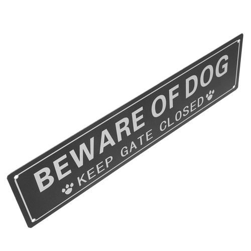 Backyard warning sign dog - sign,