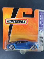 MATCHBOX MITSUBISHI ECLIPSE MBX METAL BLUE SHORT CARD L0357 2007