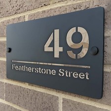 Door Sign House Number Plaque