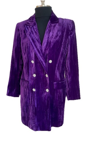 Zara purple velvet blazer - zara,