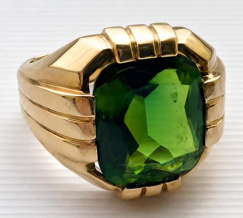 14k solid gold mens tsavorite - solid,