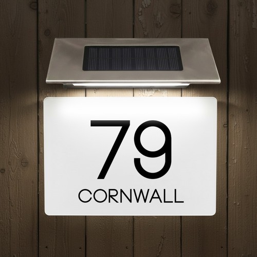 Solar led light door number - solar,