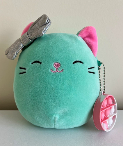 Squishmallow charisma mint cat - mint,