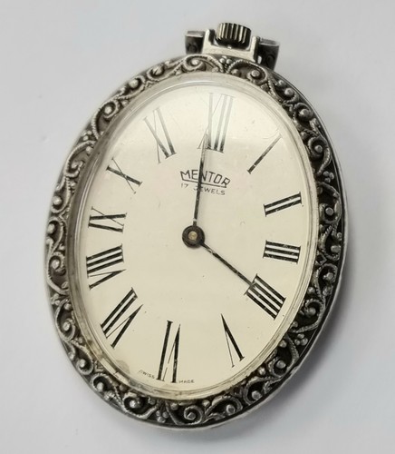 Mentor oval pocket watch - pocket,