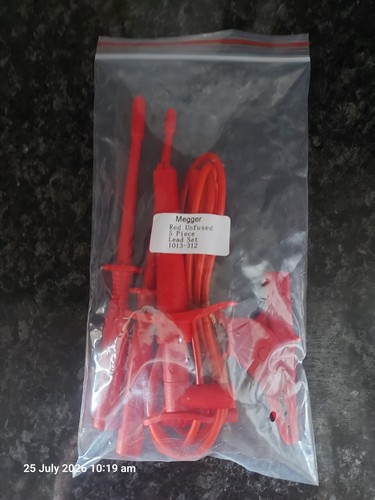 Megger red unfused piece - megger, 5
