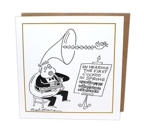 Sousaphone greetings card - greetings,