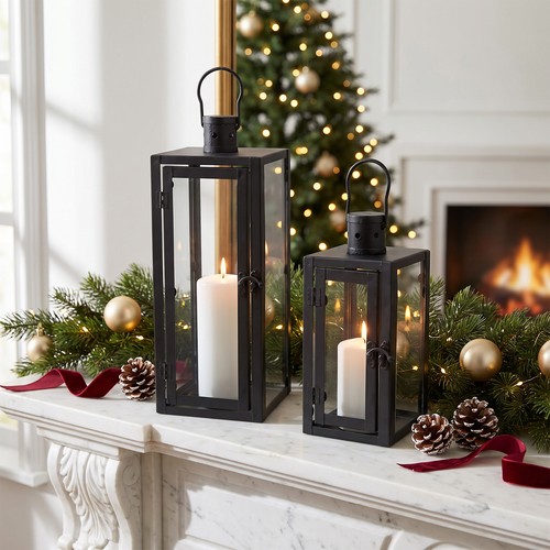 2pcs lantern candle holder - 2pcs,