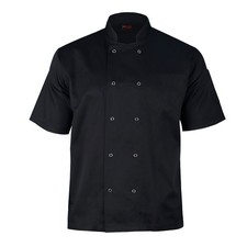 Black Chef Jacket Short Sleeve