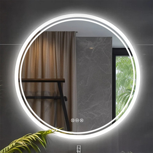 Led mirror round backlit - mirror,