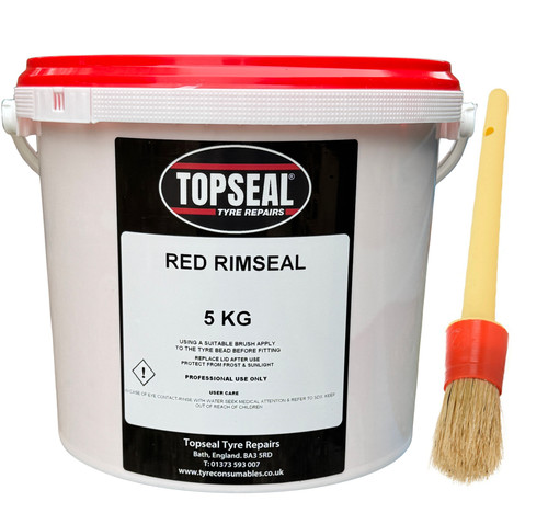 Red tyre rimseal fitting - rimseal,
