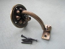 ANTIQUE BRASS Bannister Support Stair Rail Bracket Balustrade Handrail rod suppo