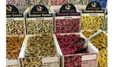 Indian Incense Cones (approx 850 Cones) Bulk Amazing Colours Exotic Fragrances