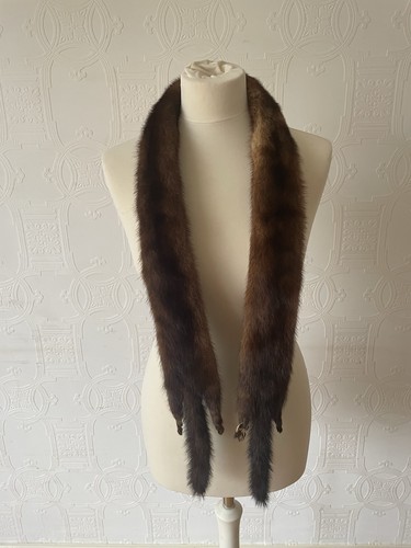 Vintage mink fur stole wrap - fur,
