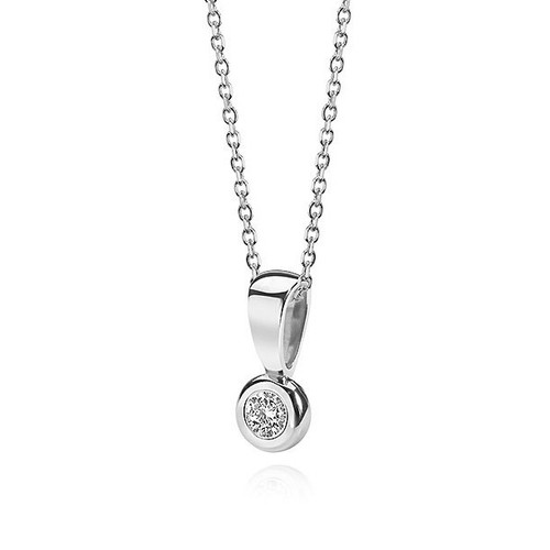 Necklace brilliant 05ct - 0.05ct, 585