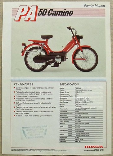 Honda pa50 camino moped - honda,