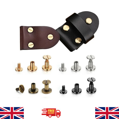 Sets leather rivets screws - leather,