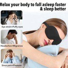 3D Blackout Sleep Mask Padded