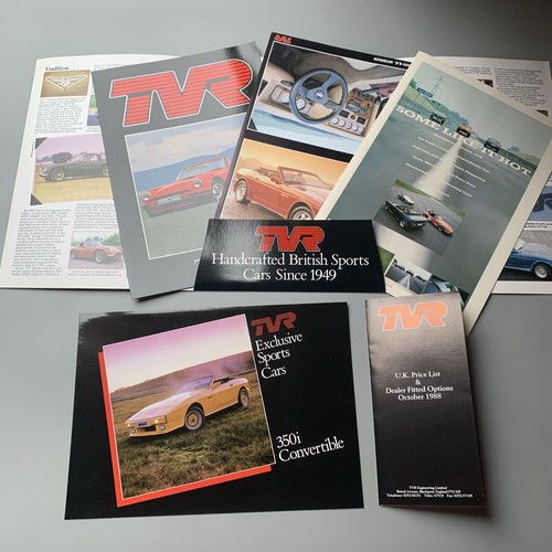 Tvr 1988 sales brochure - tvr,