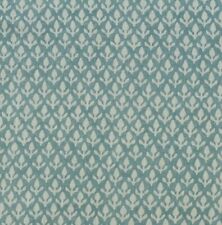 Andrew Martin Curtain Fabric 'BUD - TURQUOISE' 3.4 METRES (340cm) Linen Blend