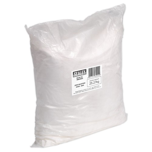 Sealey blasting soda 25kg bag - blasting,