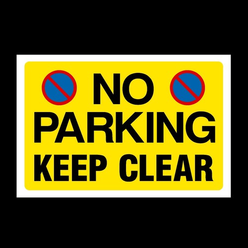 Parking keep clear plastic - keep,