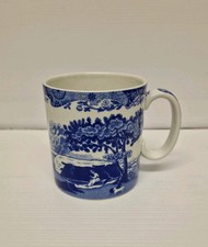 Spode bone china coffee/tea MUG in the classic blue & white ITALIAN pattern