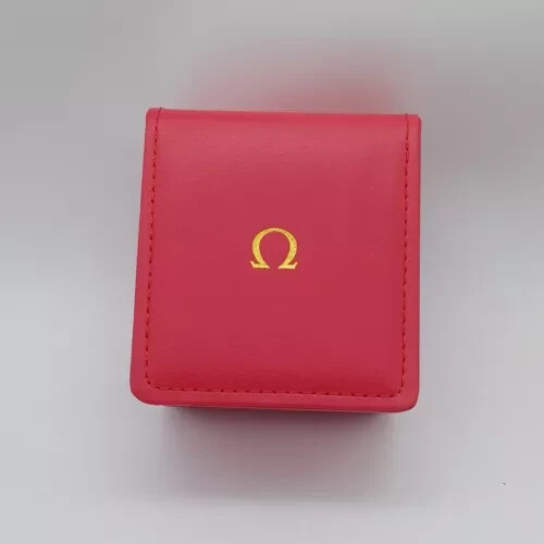 Omega red gold sign - red, &