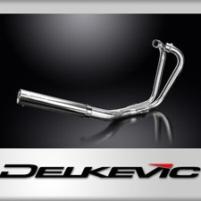Kawasaki Z750B Twin 1976-1979 Complete Exhaust 2-1 Stainless Straight Silencer